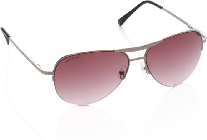 Fastrack M083PR3F Aviator Sunglasses  (Pink)