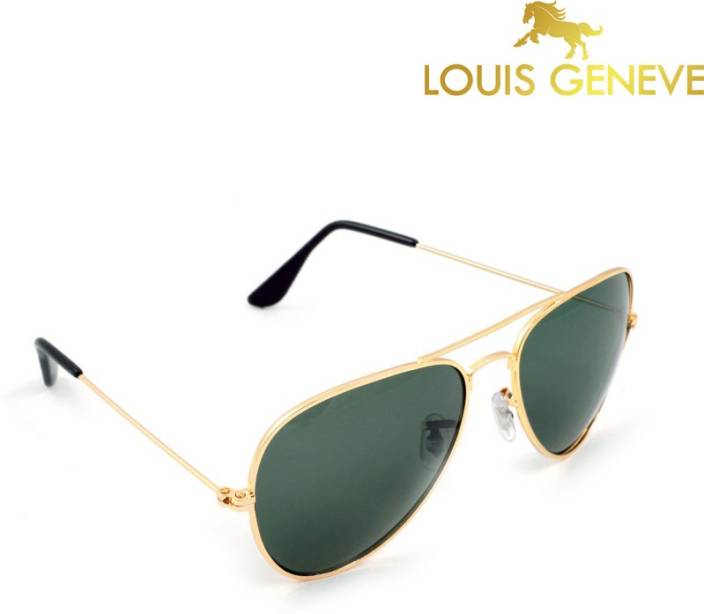 Louis Geneve LGSM_02 Aviator Sunglasses  (Green)