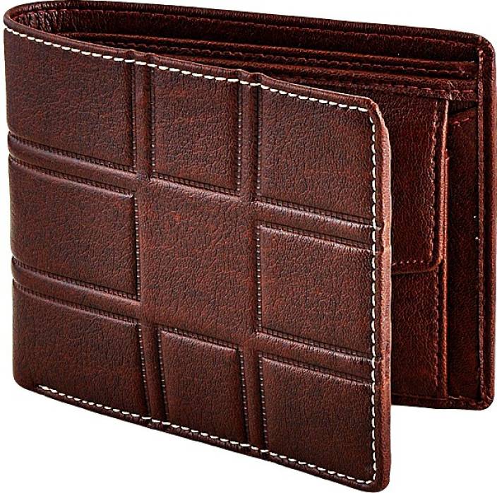 Eyeslanguage Men Tan Genuine Leather Wallet  (6 Card Slots)