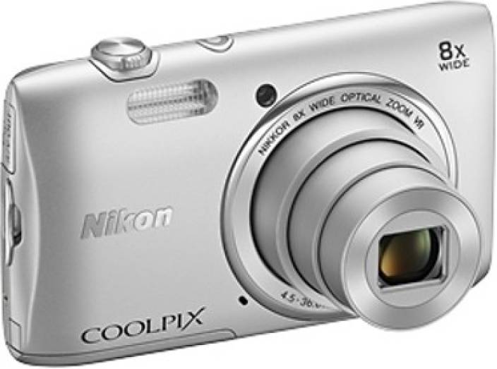 Nikon S3600 Point & Shoot Camera  (Silver)